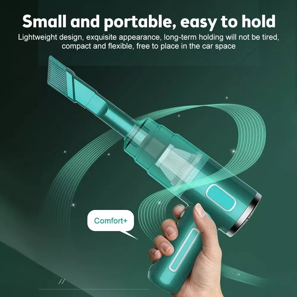 29,000PA Cordless Handheld Vacuum Cleaner – Mini Portable Car & Home Wireless | Silver — Eliza & Tuan