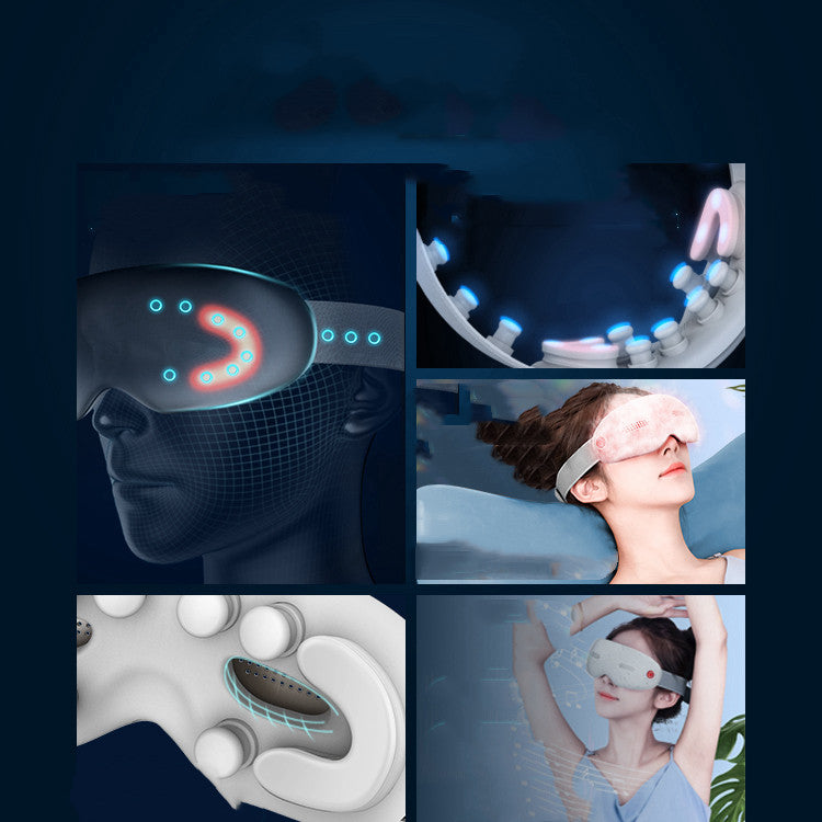 Luxury Smart Eye Massager — Hot Compress, Vibration Therapy & Fatigue Relief, USB Rechargeable — Prime Trend Market