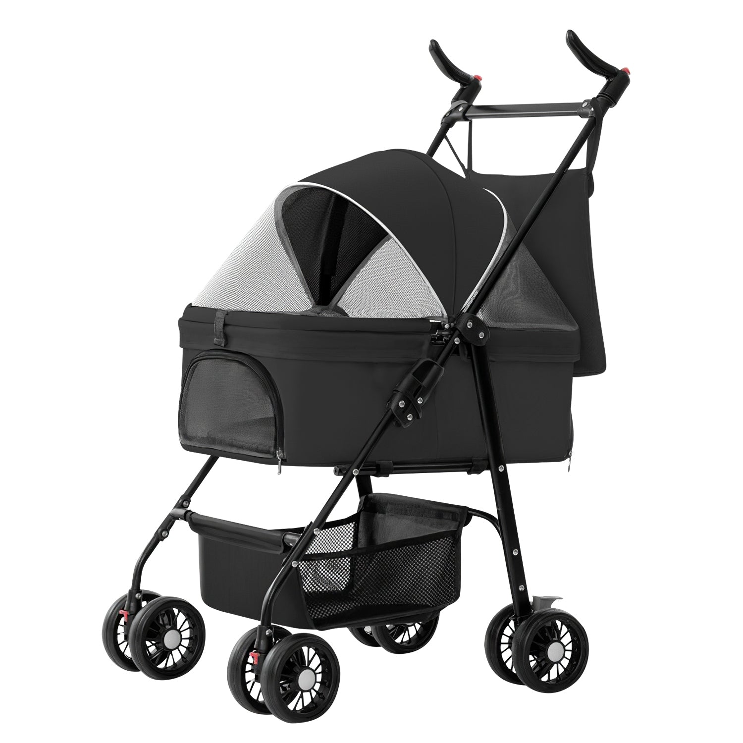 Pet Adventure Kit — 4-Wheel Foldable Pet Stroller & SmartPaw GPS Pet Tracker — Prime Trend Market