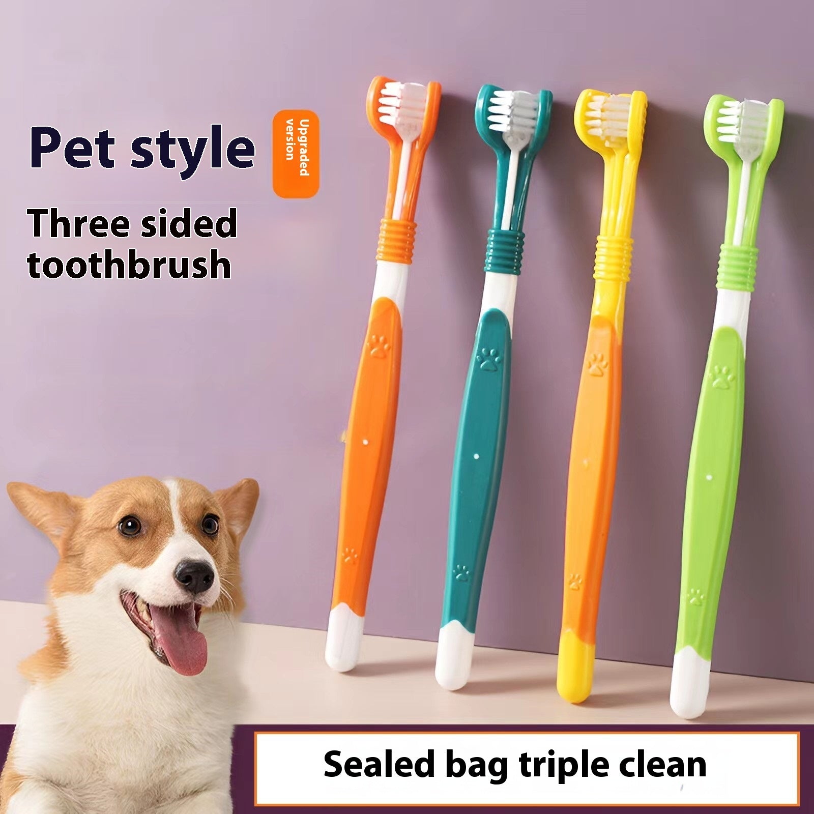 PawSmile Pet Finger Toothbrush – Soft Silicone Dental Cleaning Brush for Dogs & Cats | 6 Colors — Prime Trend Market