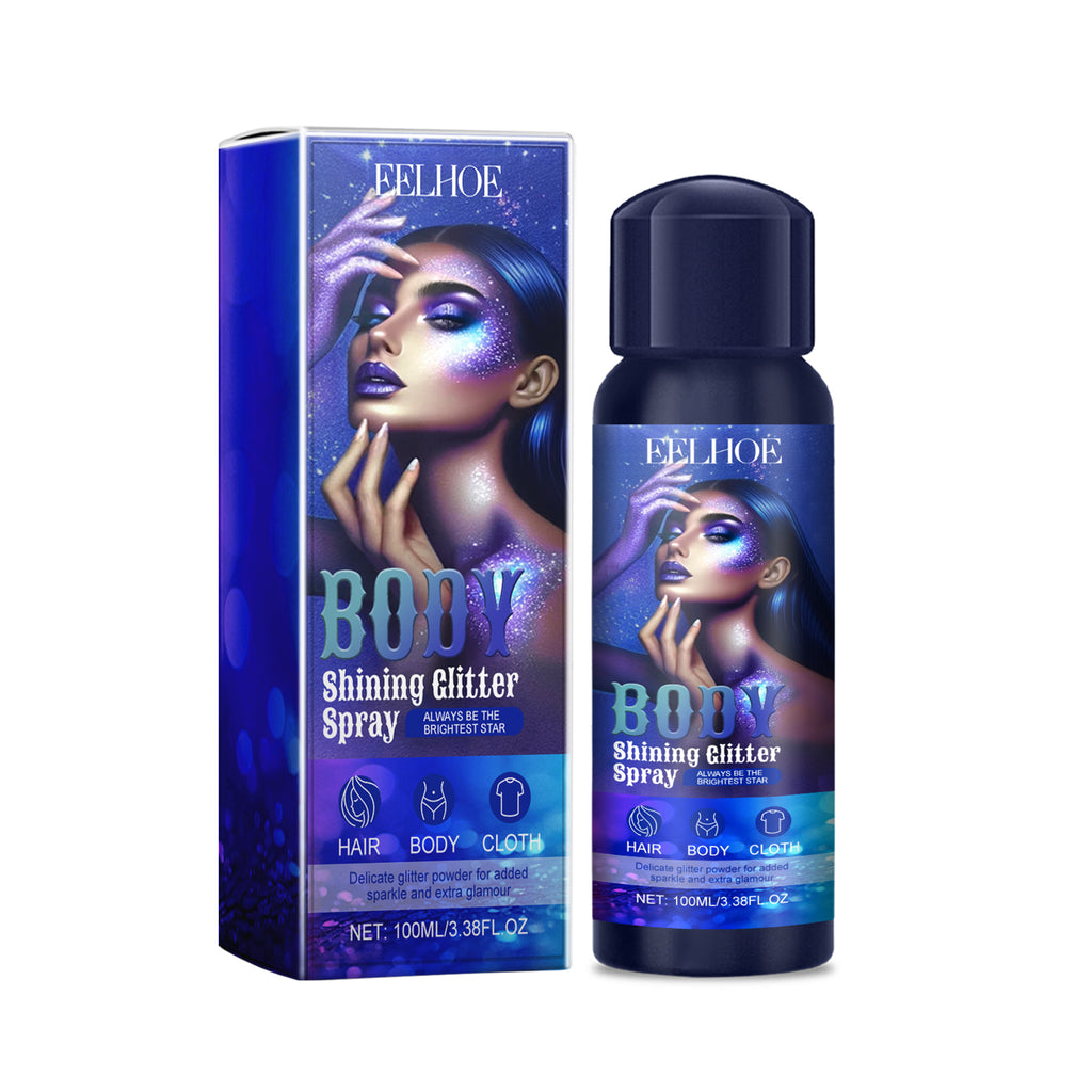 Body Glitter Spray — Long-Lasting Shimmer Highlighter for Face, Hair & Skin — Prime Trend Market