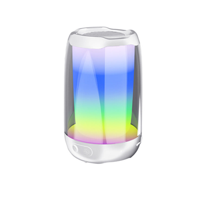 AuroraGlow™ RGB Bluetooth Speaker — 360° Color-Changing LED & Wireless Surround Sound — Eliza & Tuan