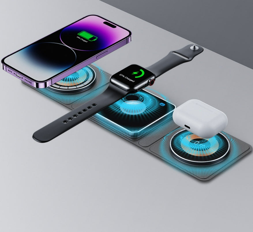 MagSafe Transparent 3-in-1 Wireless Charger — iPhone, Apple Watch & AirPods — Prime Trend Market