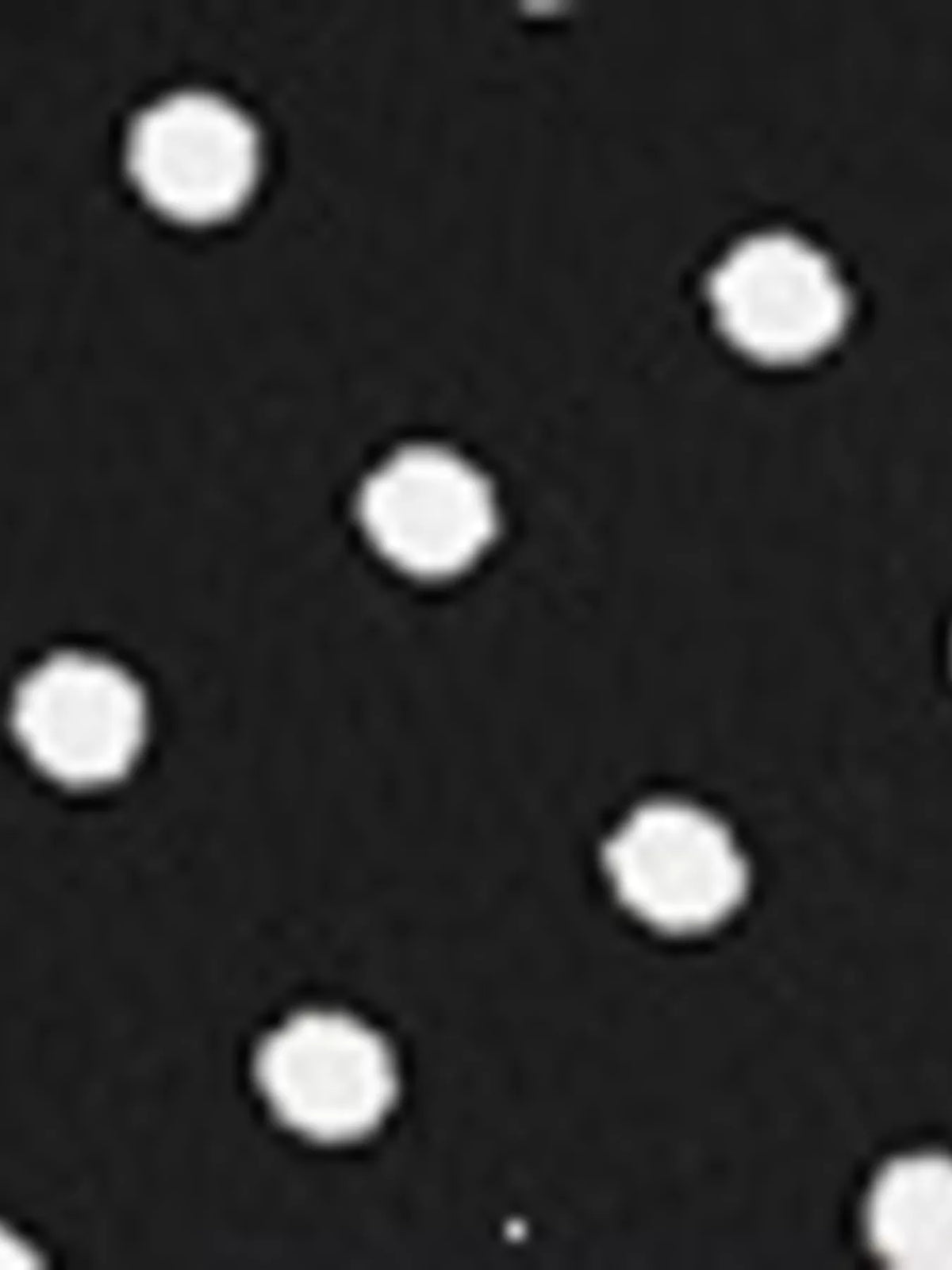 Black Polka-Dot V-Neck Tie-Back Mini Dress