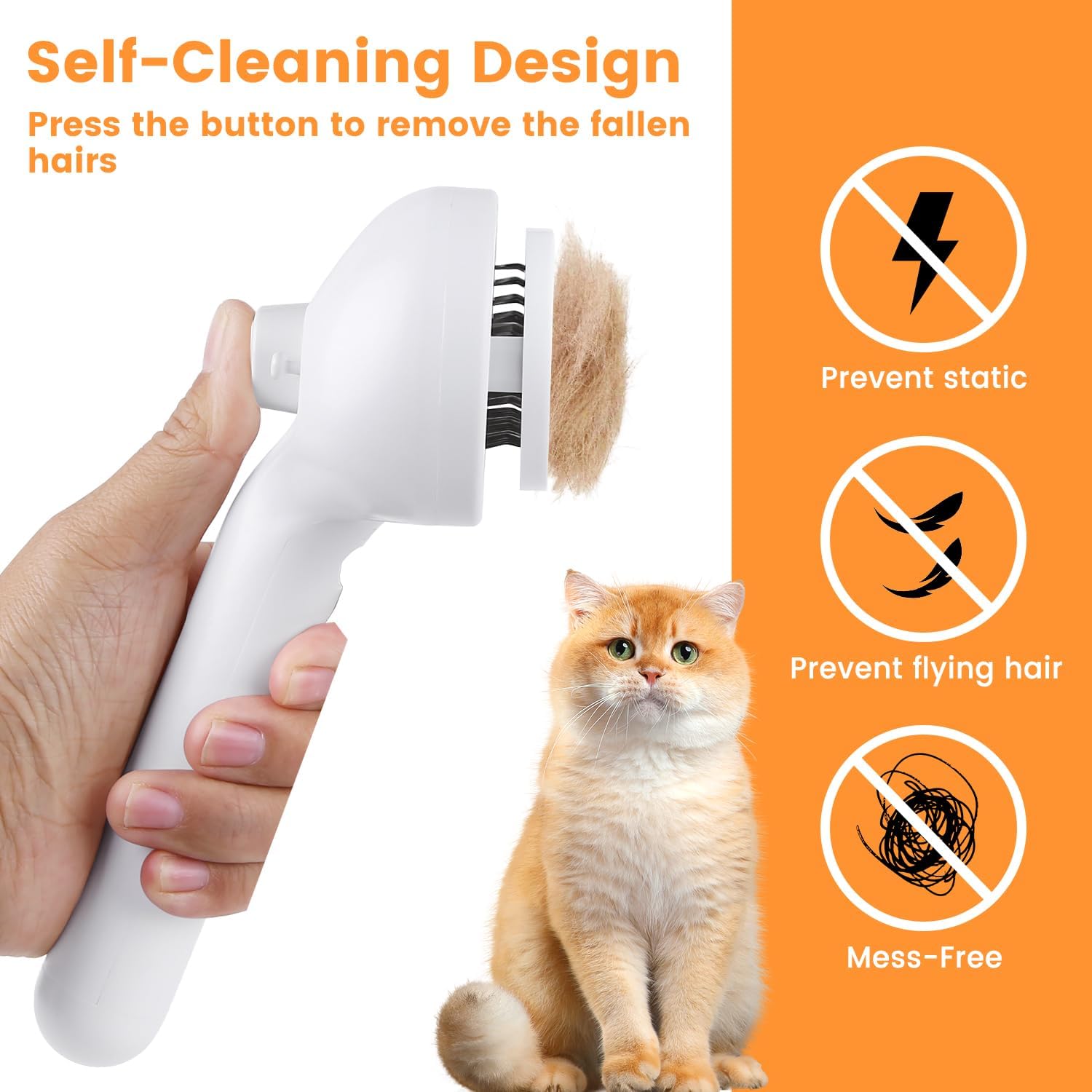 3-in-1 Pet Steam Grooming Brush — Cats & Dogs — Prime Trend Market