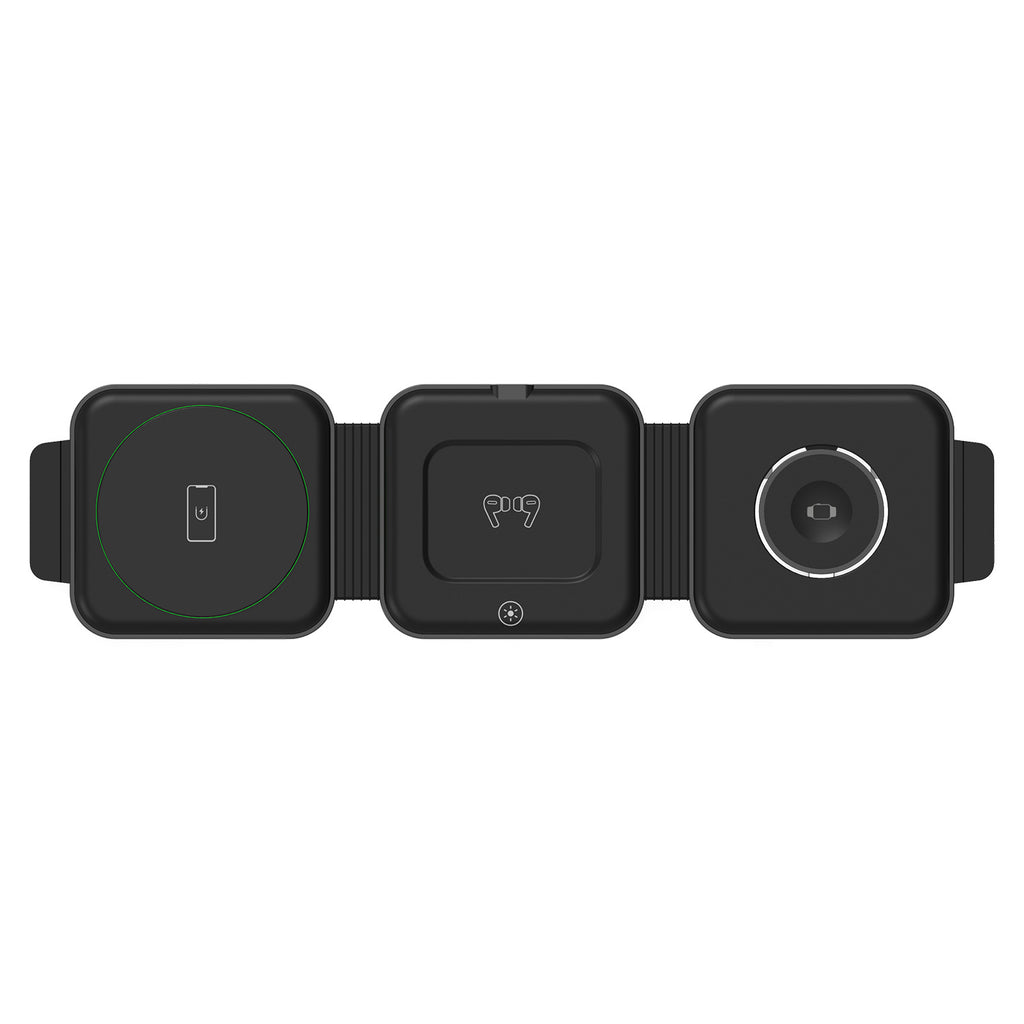 Magnetic 3-in-1 Foldable Wireless Charger — iPhone, Apple Watch & AirPods — Prime Trend Market
