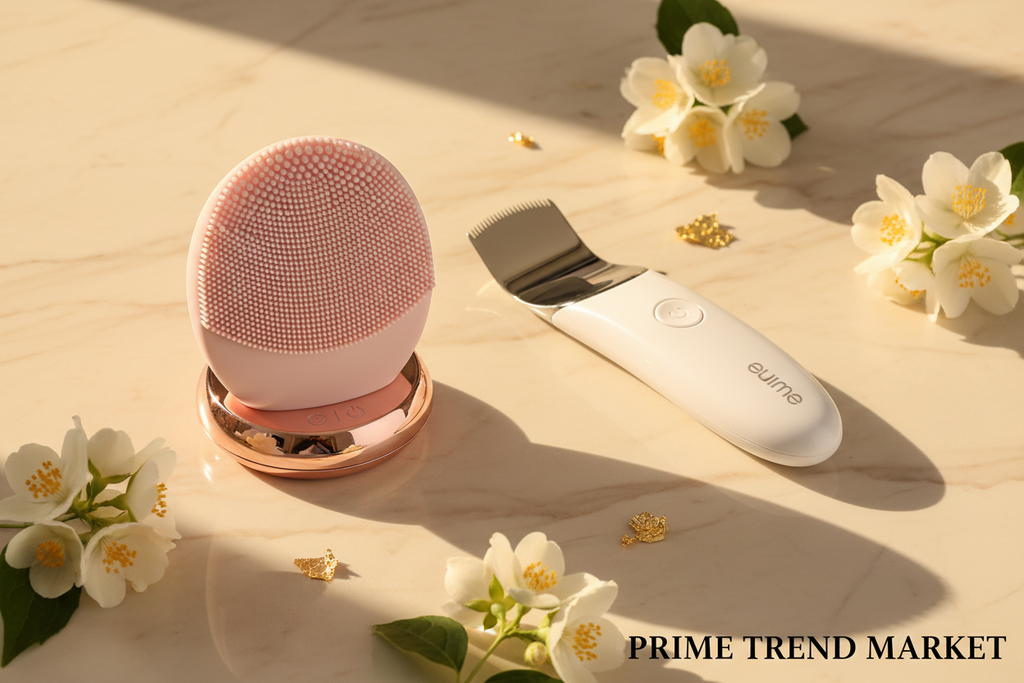 Deep Cleanse Bundle | Sonic Cleansing Brush + Ultrasonic Skin Scrubber — Prime Trend Market