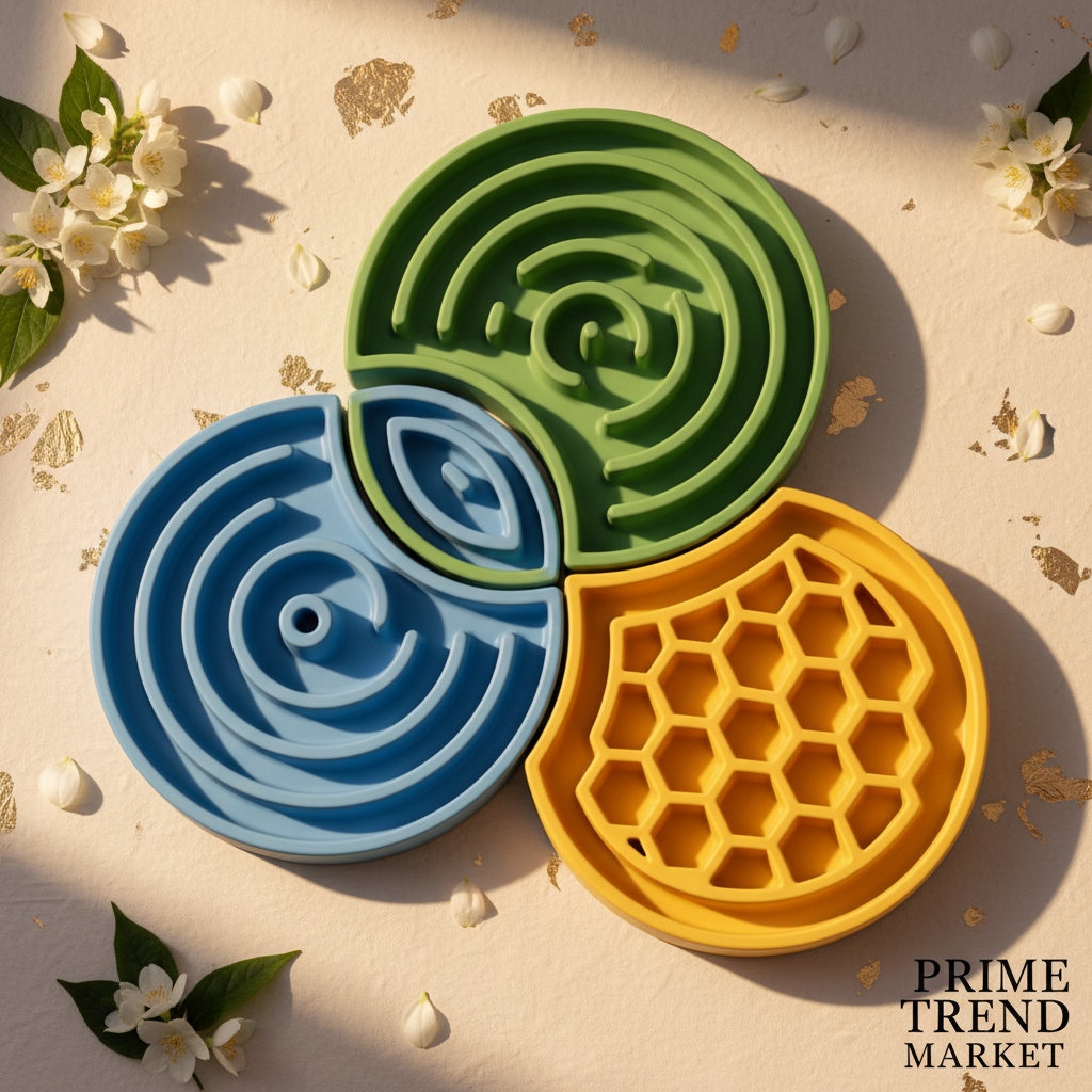 Luxury Dog IQ Puzzle Toy & Slow Feeder Treat Dispenser — BPA-Free, 3 Colors — Prime Trend Market