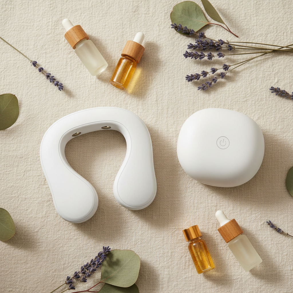 Dual Neck Massager Flat Lay