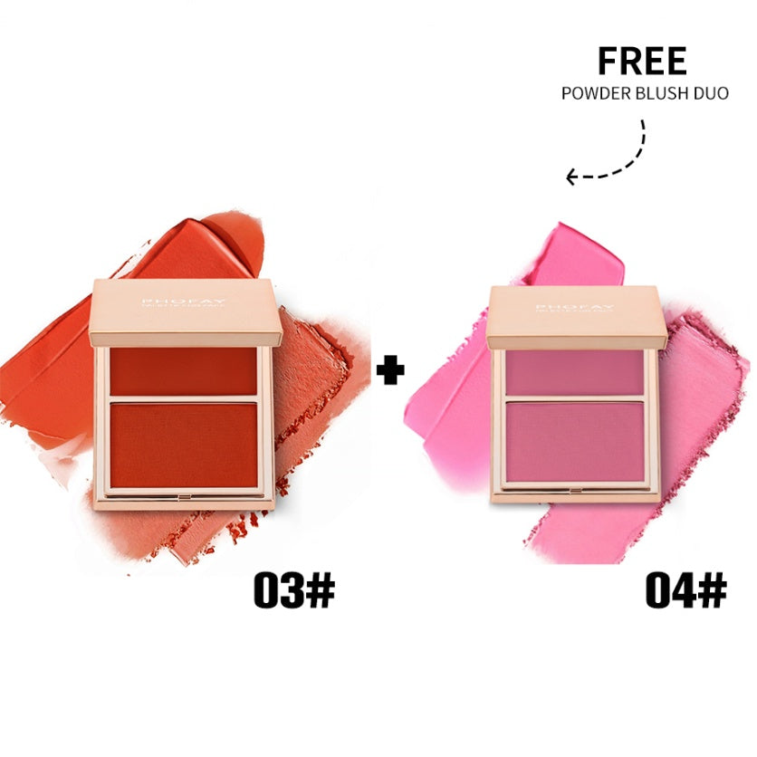 Double-Take Cream & Powder Blush Duo — Smooth, Weightless & Buildable | 6 Shades + Sets — Prime Trend Market