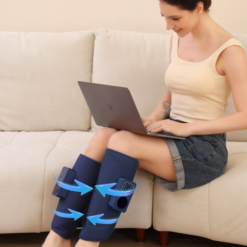 Luxury EMS Calf Air Compression Leg Massager with Heat — Airbag Heating, 3 Gears, Single & Double — Prime Trend Market
