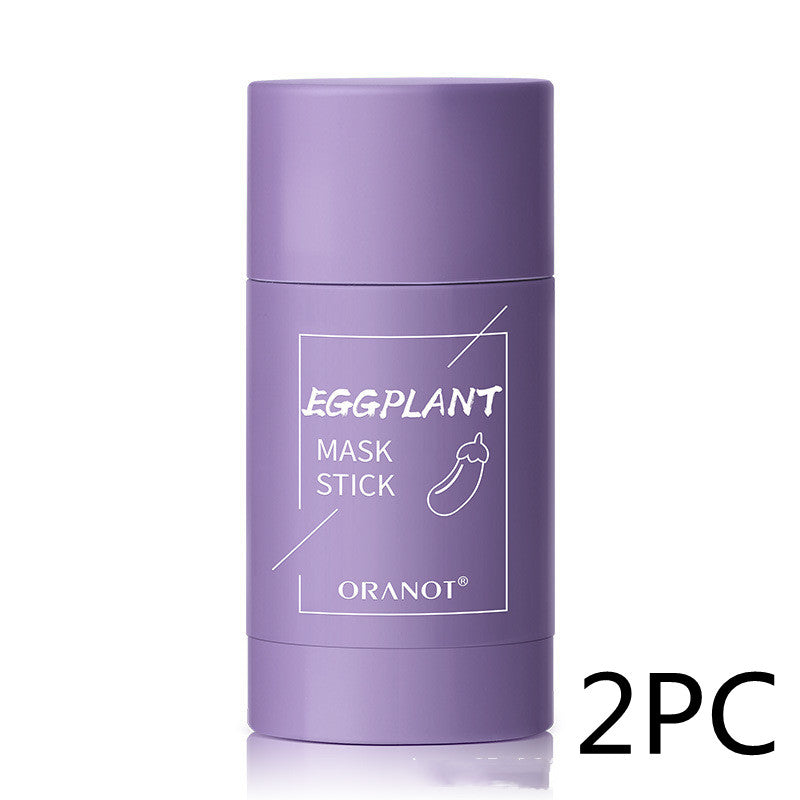 Green Tea & Eggplant Solid Mud Mask — Deep Cleansing, Oil Control & Moisturizing — Prime Trend Market