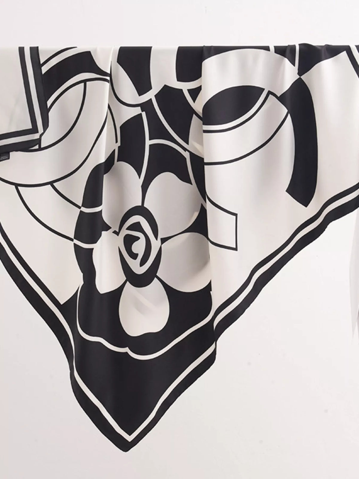 Flower Print Square Scarf