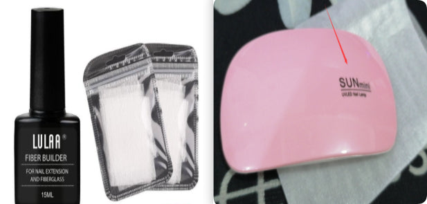 Nail Extension Fiber Gel Set — Paper-Free Fiberglass Builder Kit — Prime Trend Market