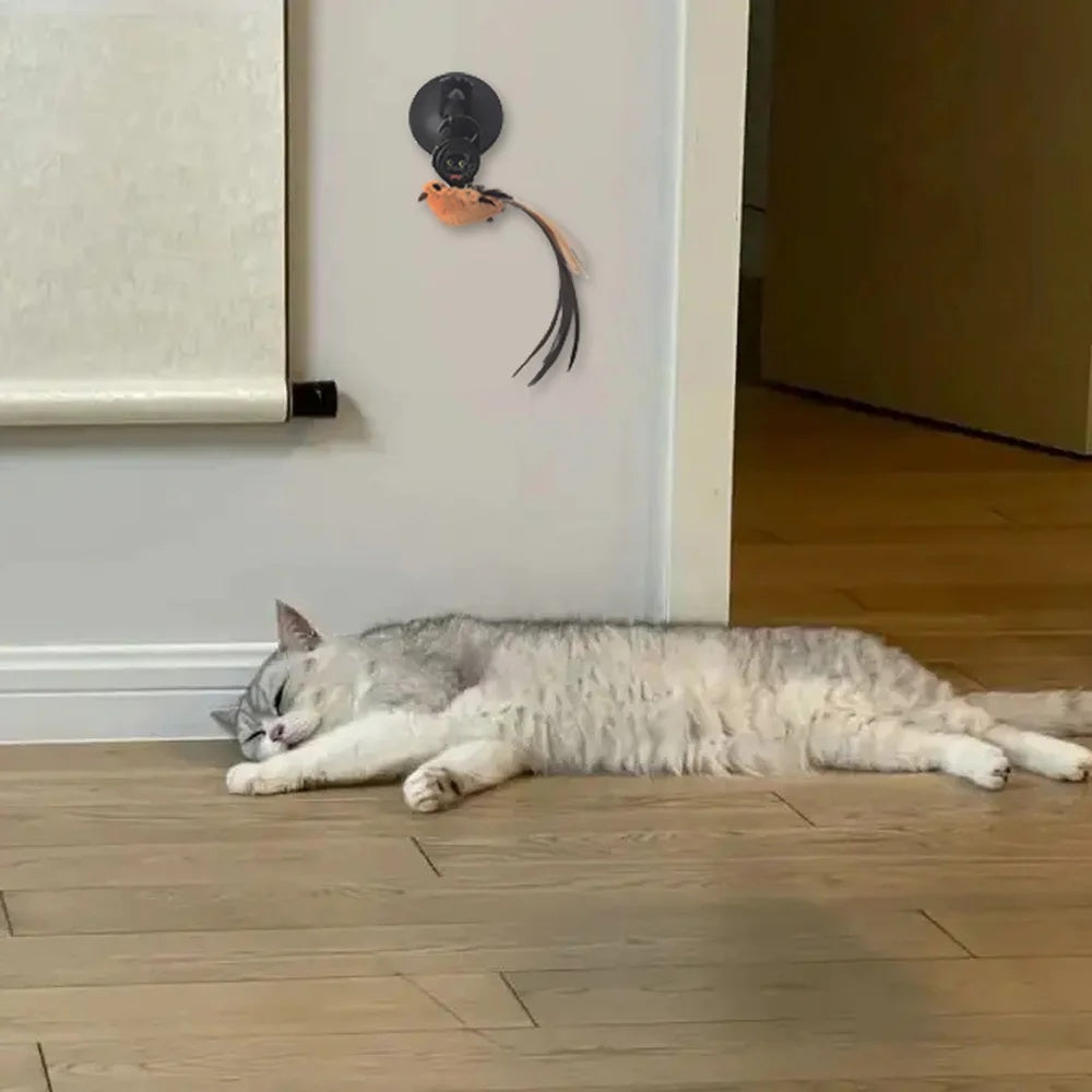 PawBird Auto-Lifting Feather Cat Toy – Automatic Rising Bird Teaser Interactive Puzzle Toy for Cats — Prime Trend Market