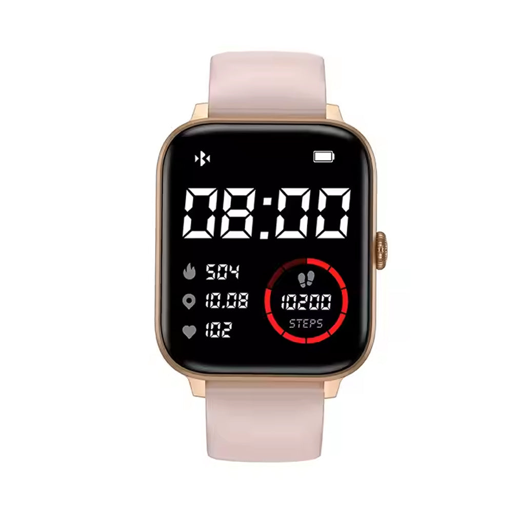 SmartWatch 1.83" BT Fitness Tracker — Heart Rate, Sleep Monitor, BT Calling | Pink & Silver — Prime Trend Market