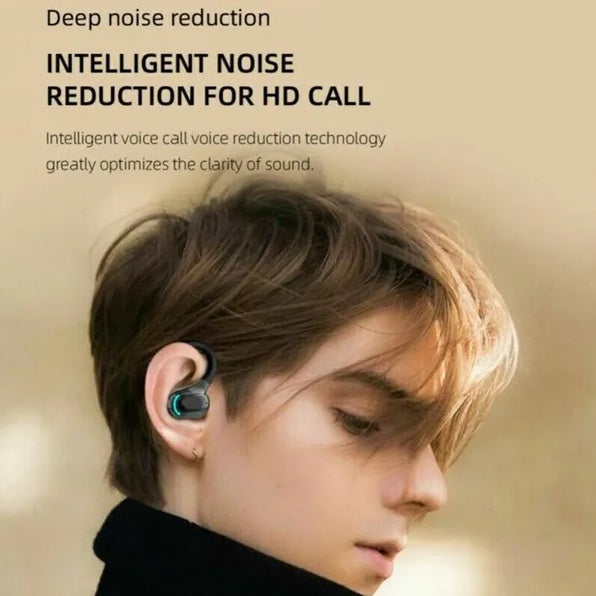 Wireless Bluetooth 5.1 Earpiece | Hook Headset | Stereo | Noise Cancelling | Left & Right Ear — Prime Trend Market