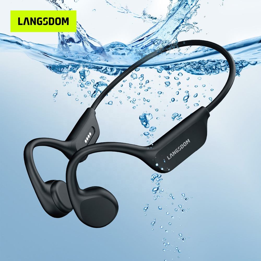 IPX8 Waterproof Headset Swimming Bluetooth Headphones With 32G TF Card Sports Wireless Earbuds Stereo Bone Conduction Earphone — Prime Trend Market