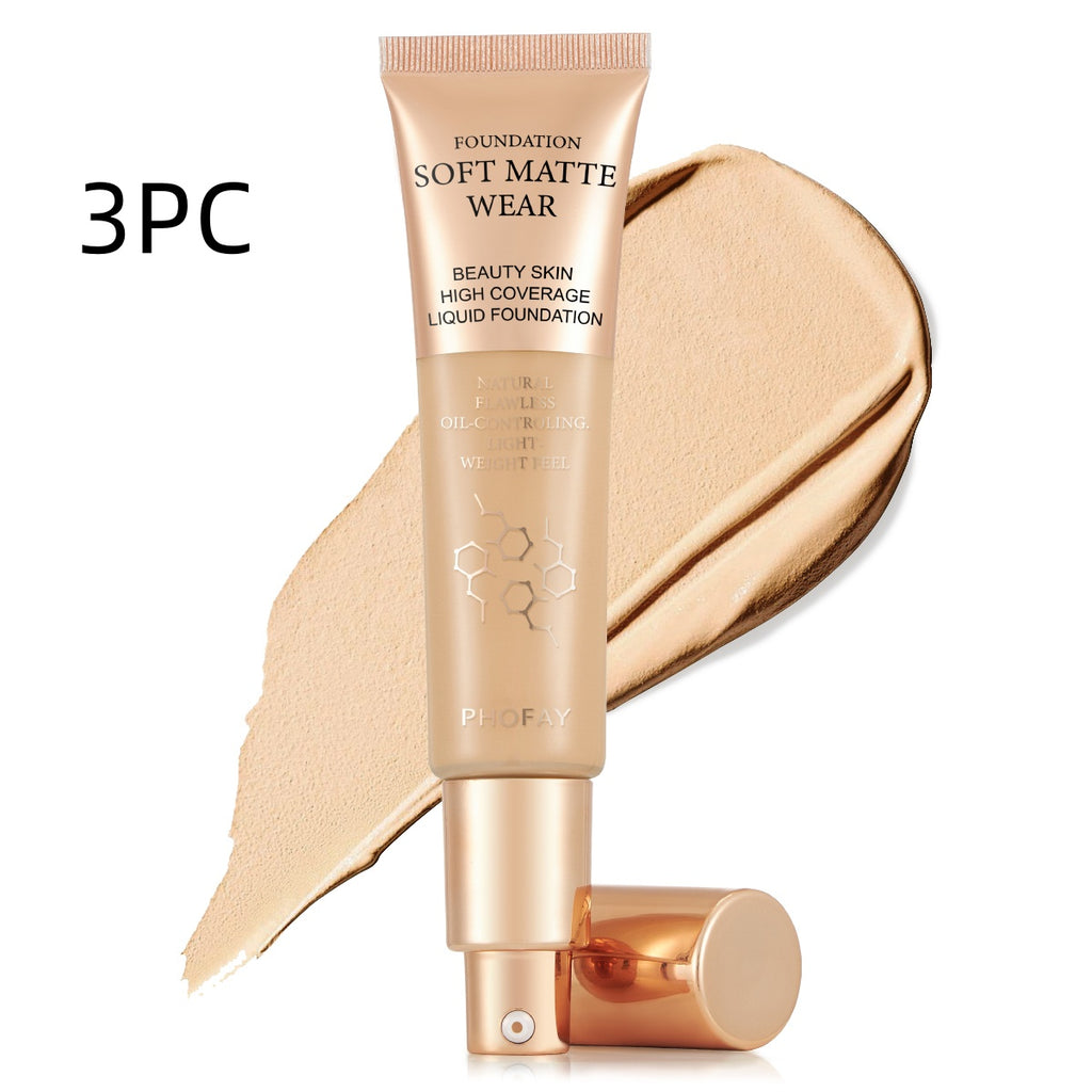 Full Coverage Foundation — Oil-Controlling, Lightweight & Flawless | 10 Shades — Prime Trend Market