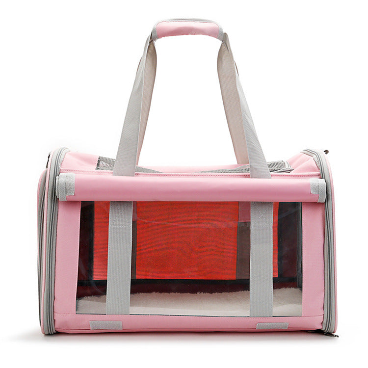 Luxury Transparent Breathable Foldable Pet Carrier Bag – Outdoor Cat & Dog Bag — Prime Trend Market