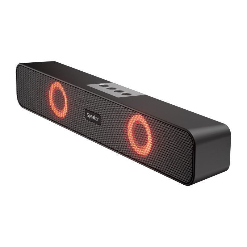 E91 RGB Bluetooth Speaker With Light — Dual Ring LED, 10W Surround Sound, TF Card, AUX, USB — Prime Trend Market