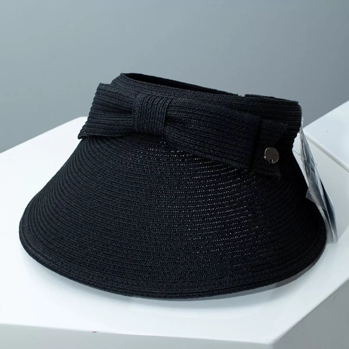 Bowknot Wheat Straw Sun Visor