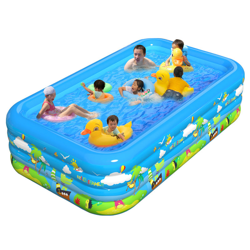 Luxury Children's Inflatable Paddling Pool – Oversized Outdoor Family Swimming Pool — Prime Trend Market