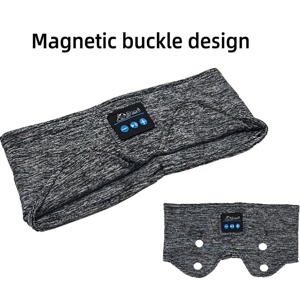 Bluetooth Sleep Headband | Wireless Music Eye Mask | Sleep Headphones | Black & Gray — Eliza & Tuan