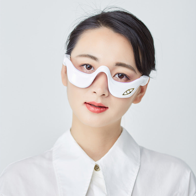 Luxury Smart Eye Massager — Hot Compress Vibration Pulse Therapy for Dark Circles, Puffiness & Eye Rejuvenation — Prime Trend Market
