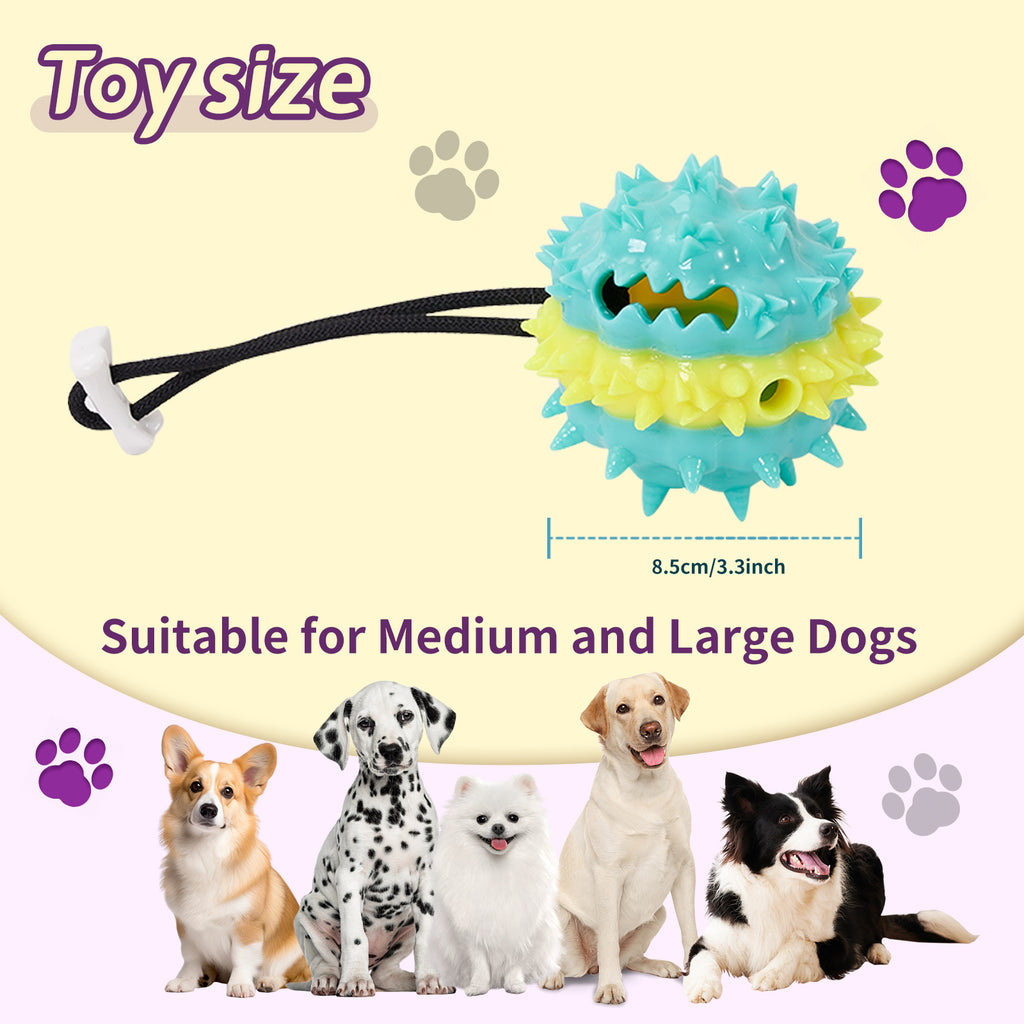 PawTreat 3-in-1 Rope Squeaky Leaking Food Ball Toy – Interactive Treat Dispenser for Cats & Dogs — Prime Trend Market