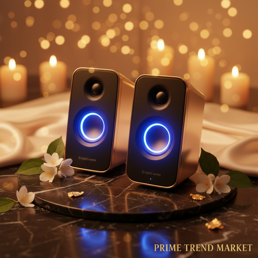 Eagle Eye Desktop Bluetooth Soundbar Speakers | HD Stereo Sound, LED Light & USB Powered — Prime Trend Market