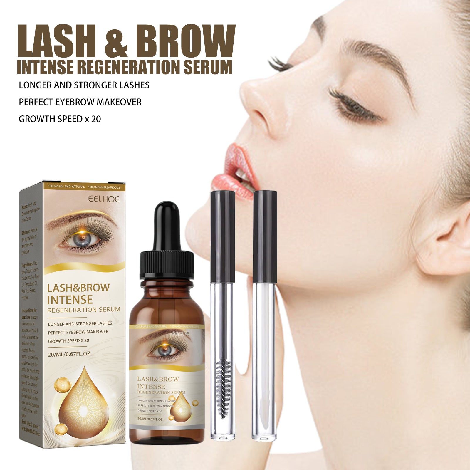 Brow & Lash Perfection Kit — Brow Gel, Lash Serum & Eyebrow Pencil — Prime Trend Market