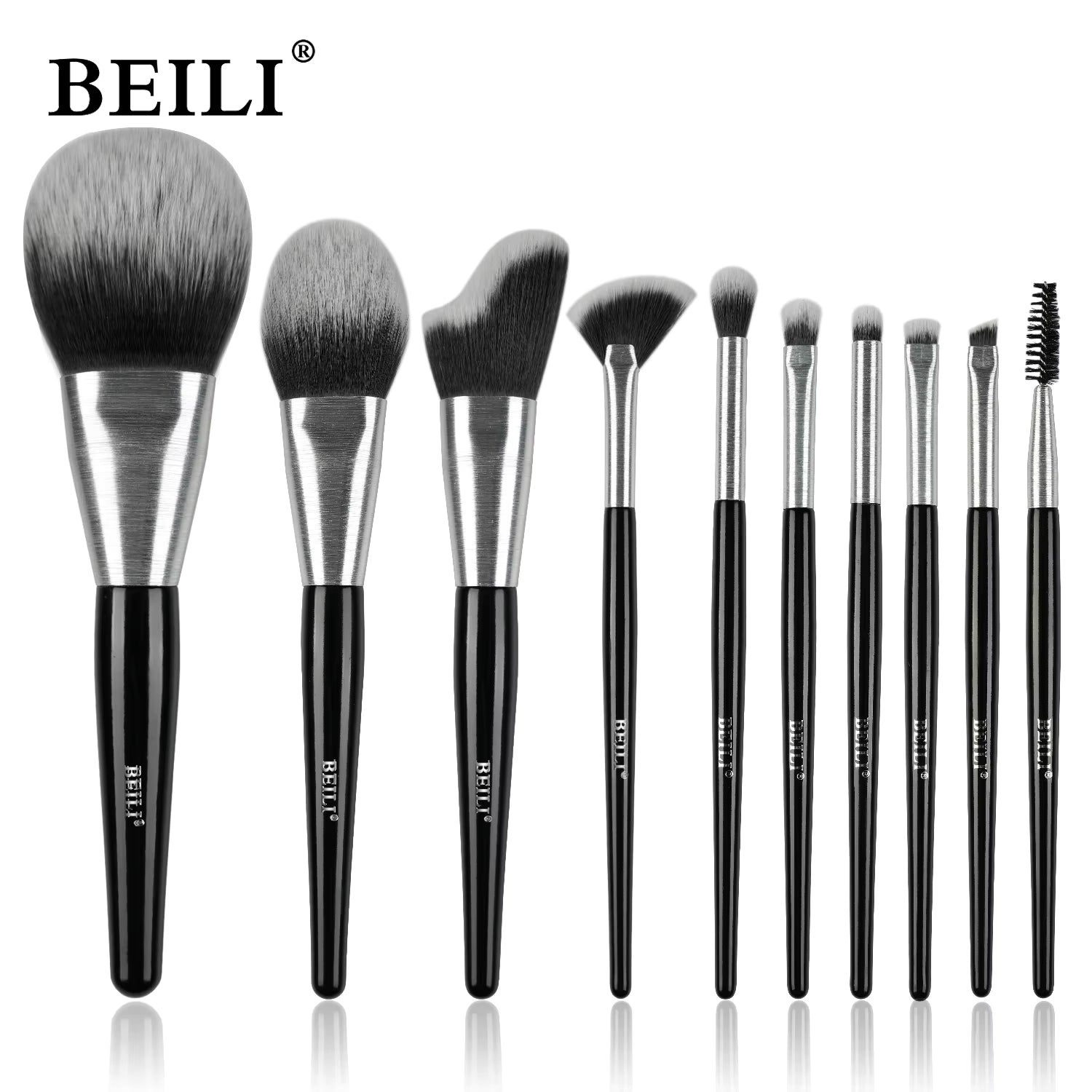 10-Piece Rose Gold Luxury Vegan Makeup Brush Set — Contour & Blush Brushes — Prime Trend Market