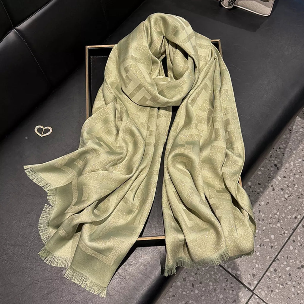 Polyester Raw-Hem Scarf