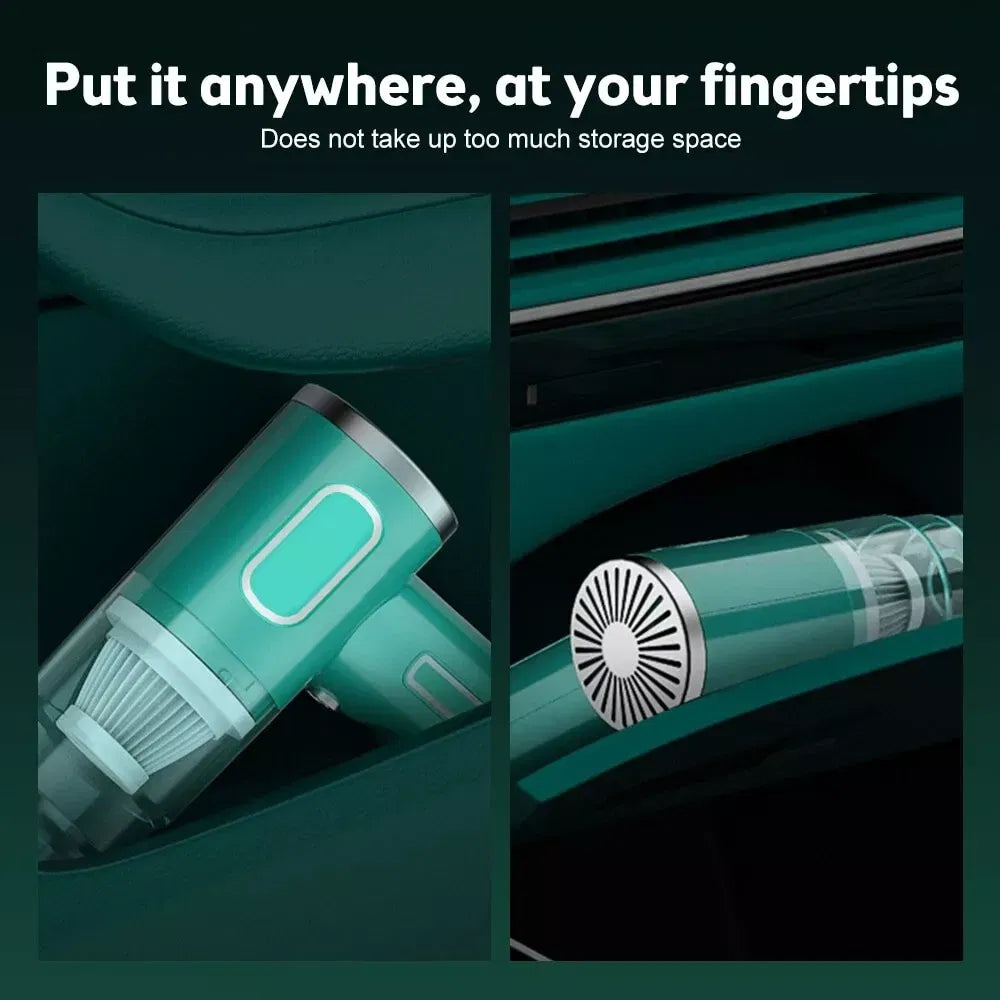 29,000PA Cordless Handheld Vacuum Cleaner – Mini Portable Car & Home Wireless | Silver — Eliza & Tuan