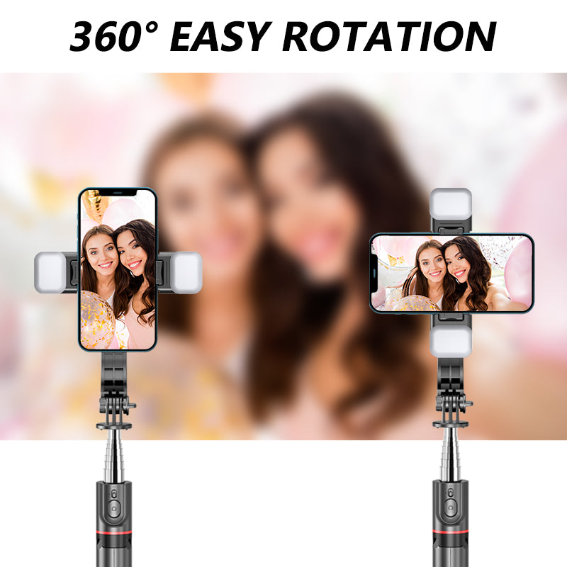 3-in-1 Bluetooth Selfie Stick Tripod — With LED Ring Light — Prime Trend Market