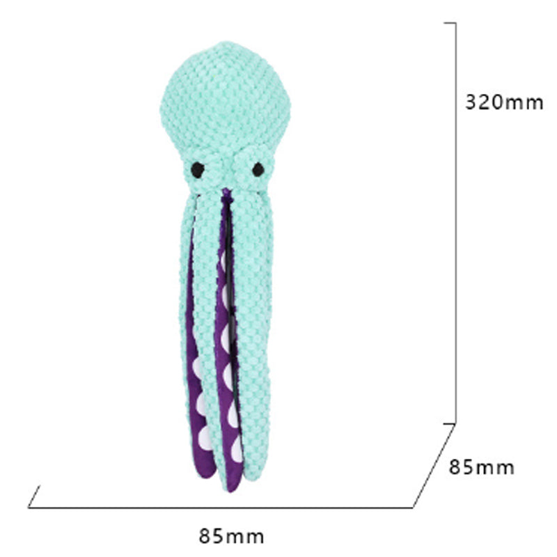 PawSqueak Octopus Shell Squeaky Chew Toy – Bite Resistant Teeth Cleaning Puzzle Toy for Cats & Dogs — Prime Trend Market