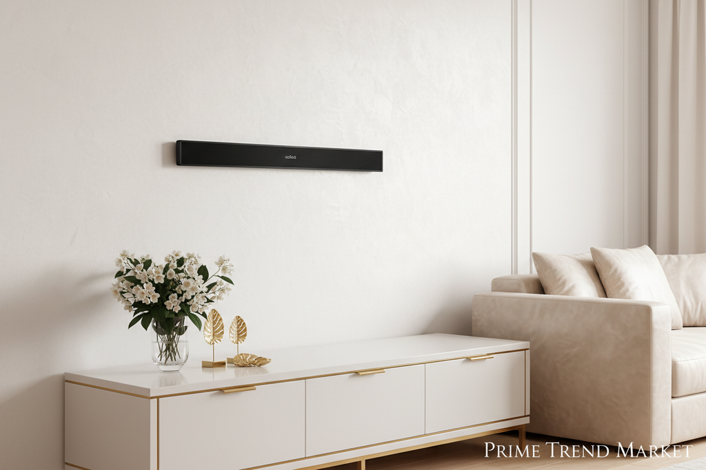 Echo Wall Bluetooth Speaker — Slim Bar Design, 20W Surround Sound, 8Hr Battery, 2 Sizes — Eliza & Tuan