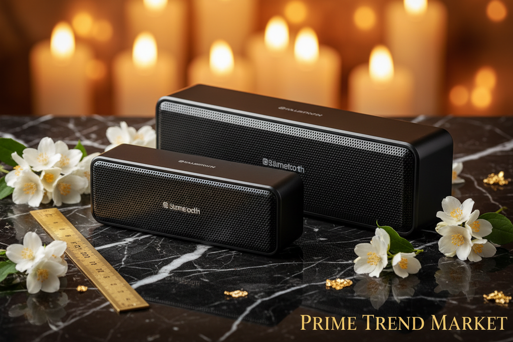 Echo Wall Bluetooth Speaker — Slim Bar Design, 20W Surround Sound, 8Hr Battery, 2 Sizes — Eliza & Tuan