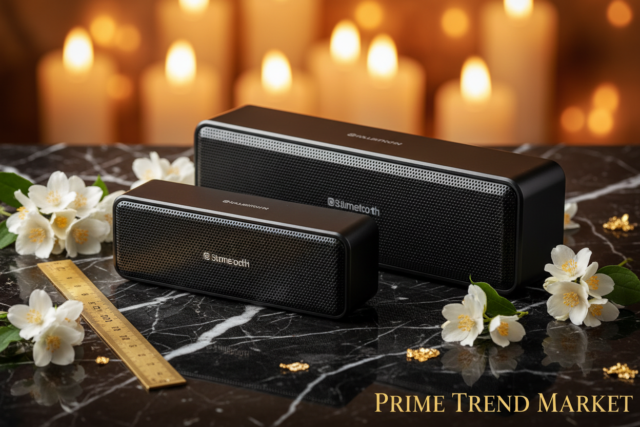 Echo Wall Bluetooth Speaker — Slim Bar Design, 20W Surround Sound, 8Hr Battery, 2 Sizes — Eliza & Tuan