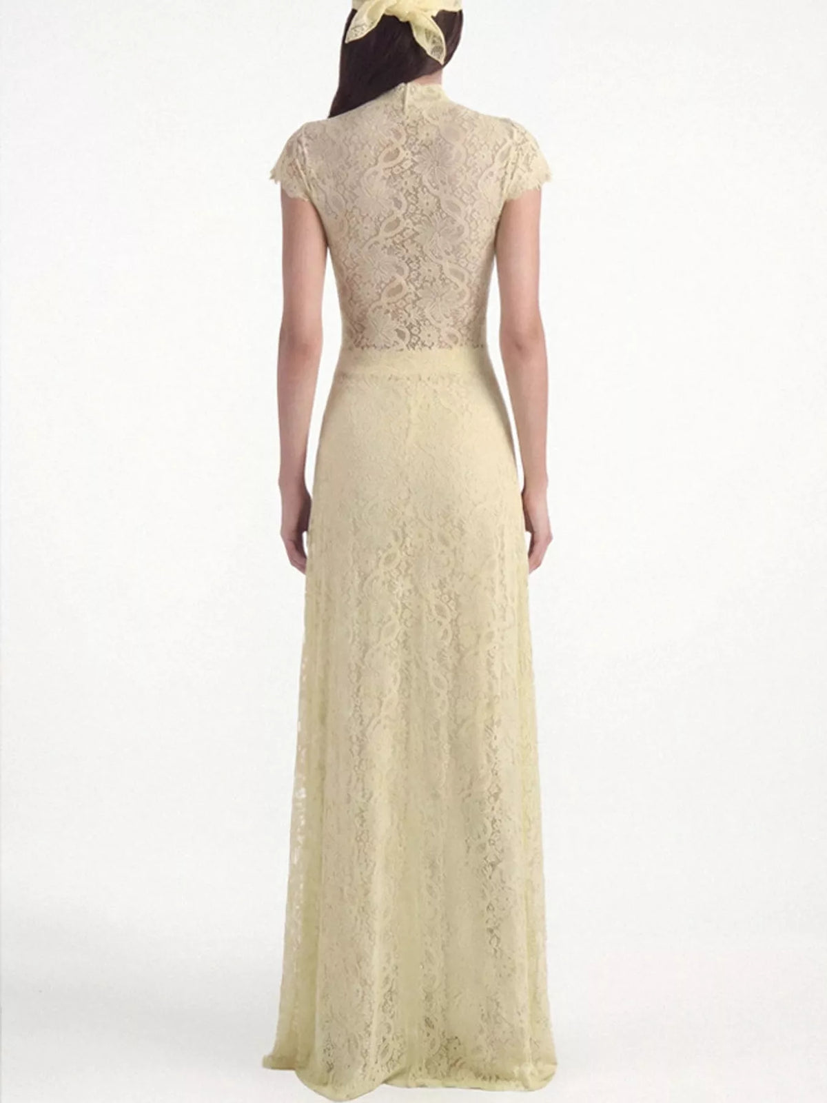 Elegant Lace Short Sleeve Top and Pants Set