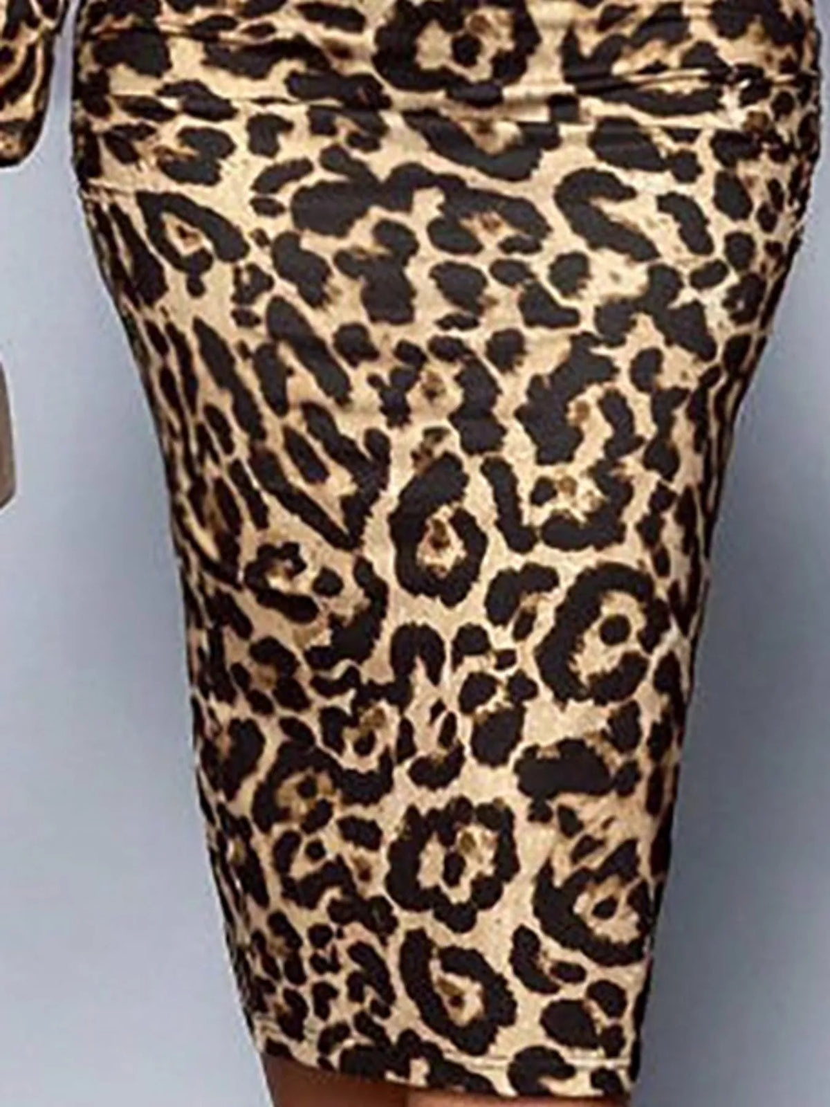Lace-Trim V-Neck Long-Sleeve Ruched Midi Dress