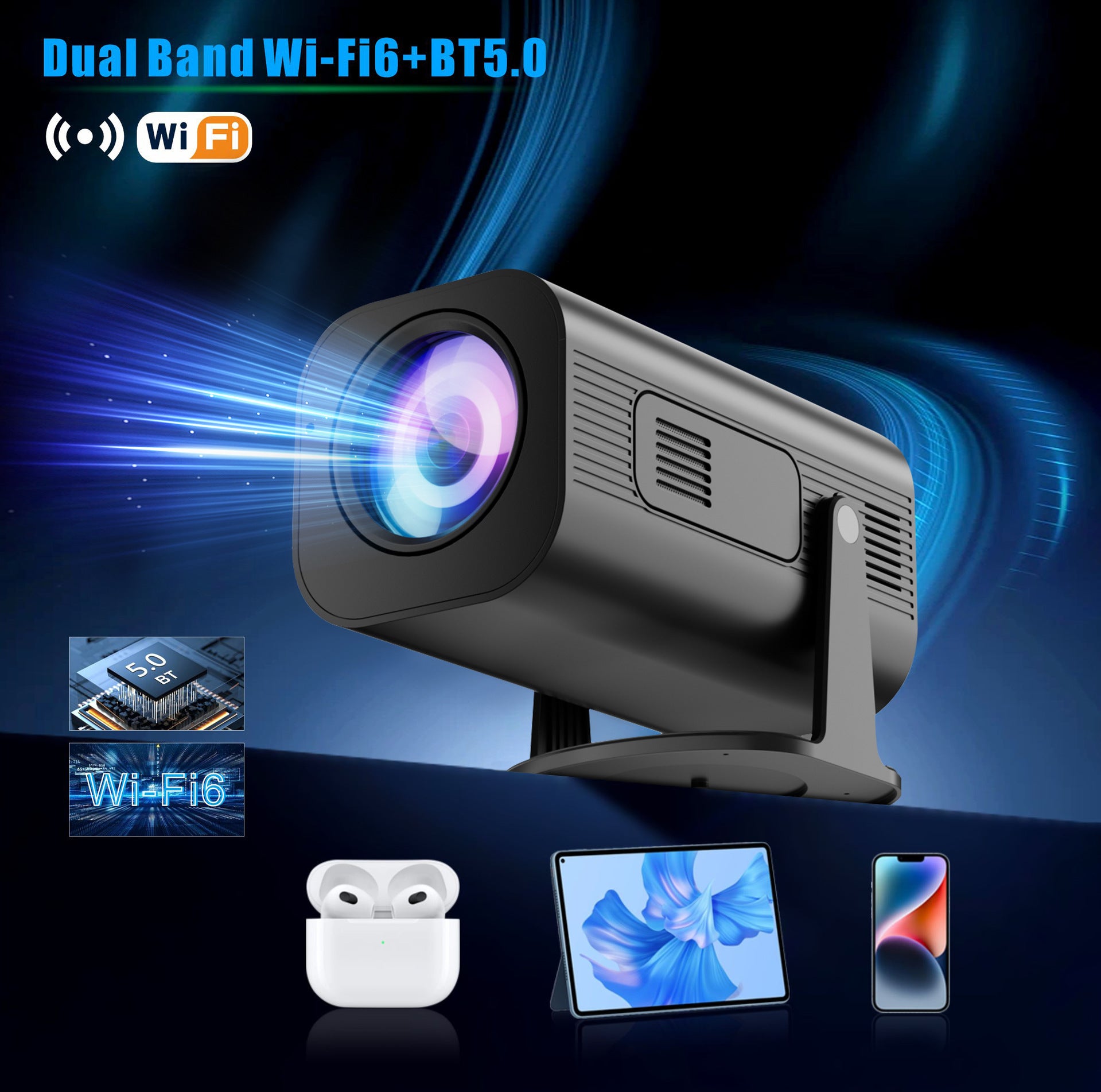 CinemaVision™ P330 Ultra-Light Mini Projector — 720P Portable Home Theater — Prime Trend Market