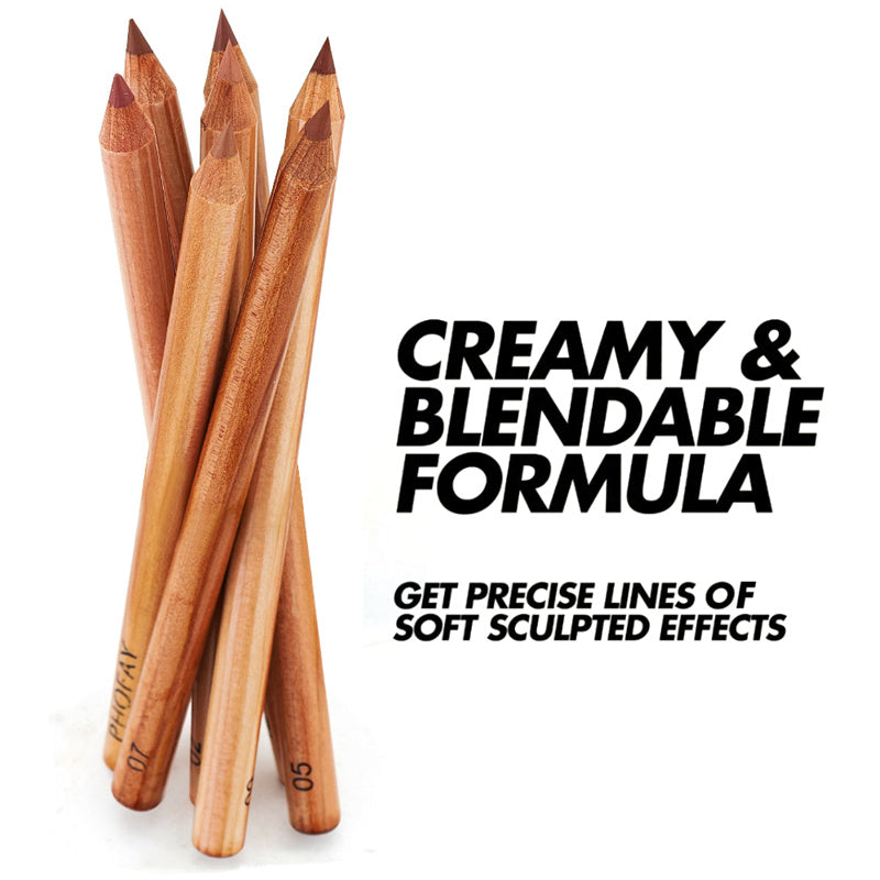 PHOFAY Nude Lipliner Kit — 12 Shades, Long-Lasting Matte Lip Liner Set — Prime Trend Market