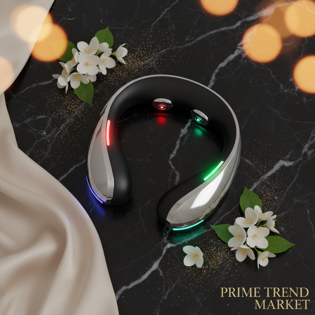 Luxury EMS Thermal Neck Lifting & Tightening Massager — Microcurrent Skin Renewal & 3-Color LED Photon Therapy — Eliza & Tuan
