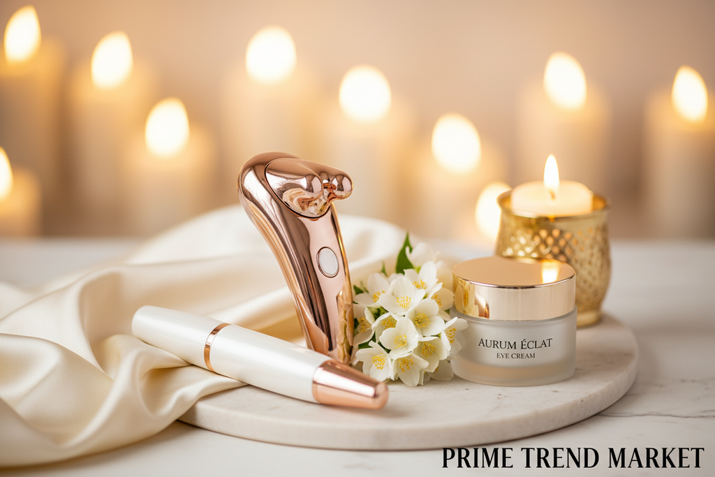 Eye & Glow Bundle | Eye & Face Massager + 6-in-1 RF Mesotherapy Beauty Pen — Prime Trend Market