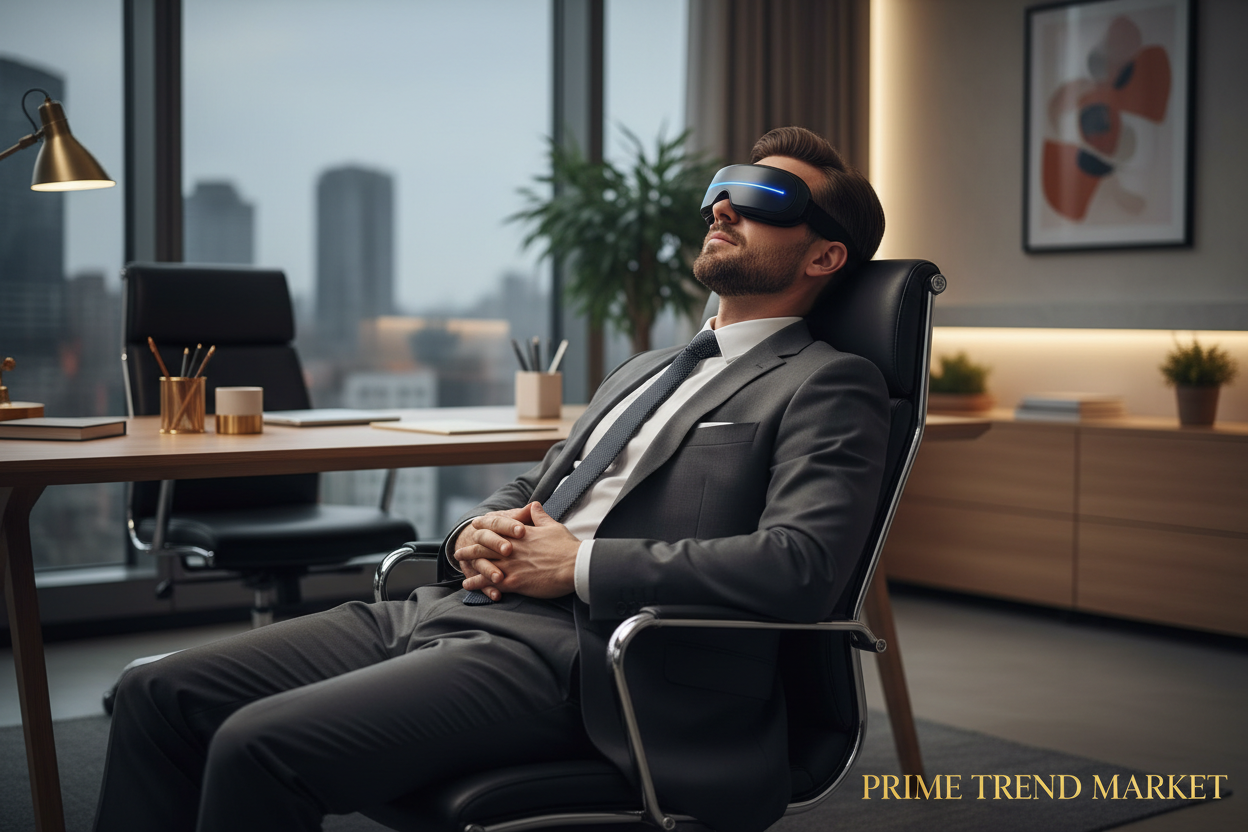 VEVOR Eye Massager with Heat — 5 Modes, Bluetooth Music & Remote Control — Prime Trend Market