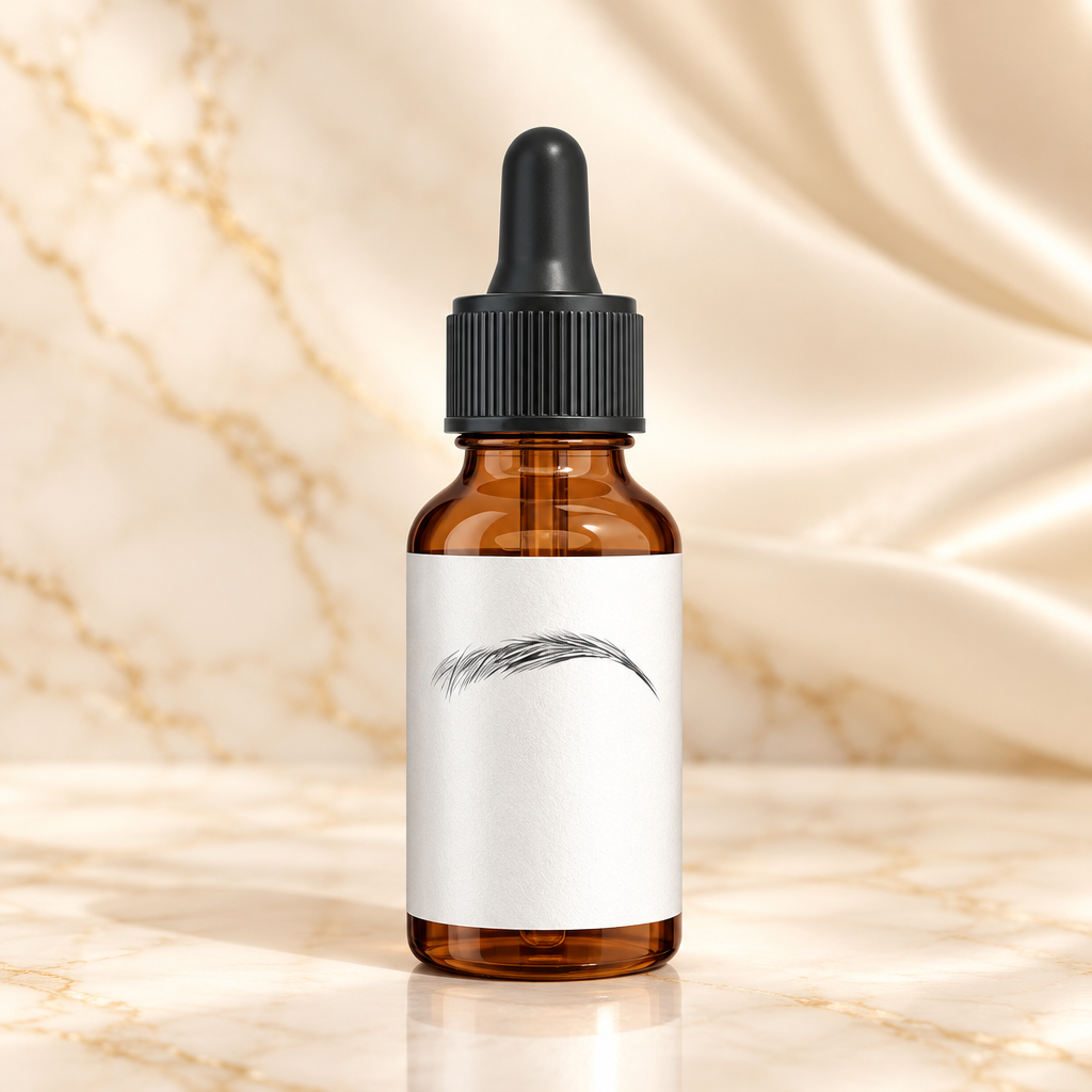 Eyebrow serum bottle