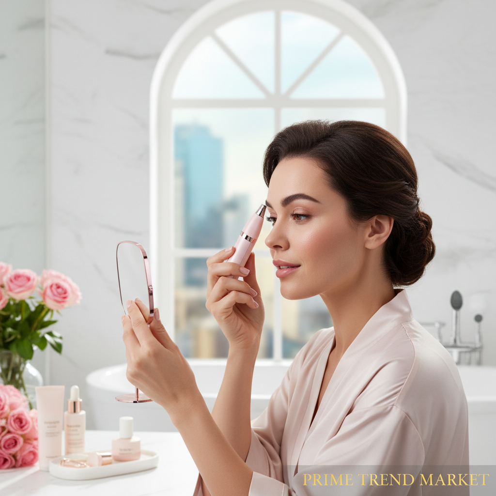 4-in-1 Women's Electric Shaver — Eyebrow, Nose, Face & Bikini Trimmer | Rechargeable — Prime Trend Market