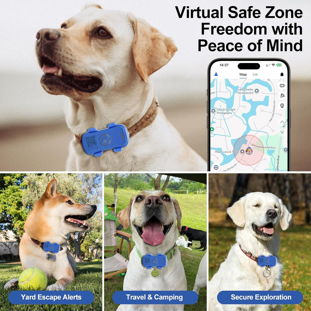 SmartPaw GPS Pet Tracker – Real-Time Anti-Lost Dog Collar Device with Geofence & Sound Alarm — Prime Trend Market